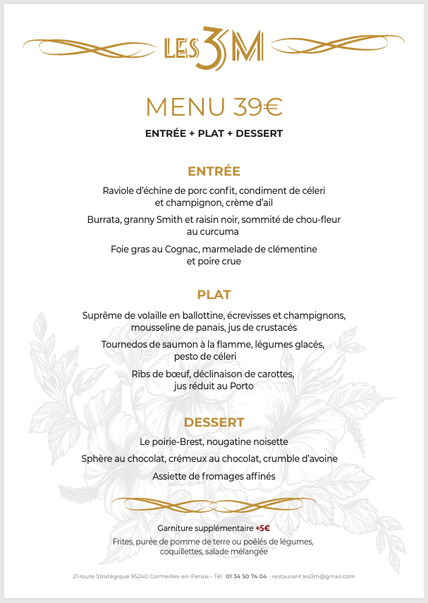 Menu-39€